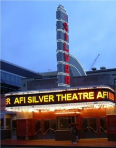 AFI Theater at night, Silver Spring, MD