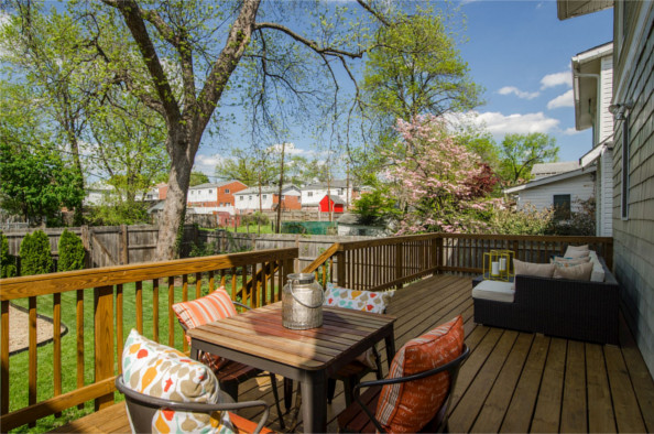 725 Fern Pl., NW, Washington, DC 20012, back deck and table