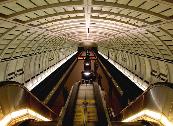 Columbia Heights Metro station interior.