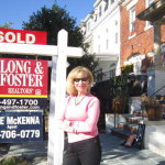 Alice with sold sign
